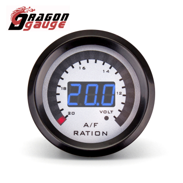 52 mm Auto Blue Digital 20 LED AFR Gauge per veicoli 12v