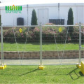 Durable concrete temporary fence