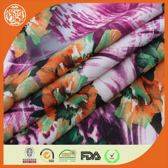 chiffon printed summer dresses fabric