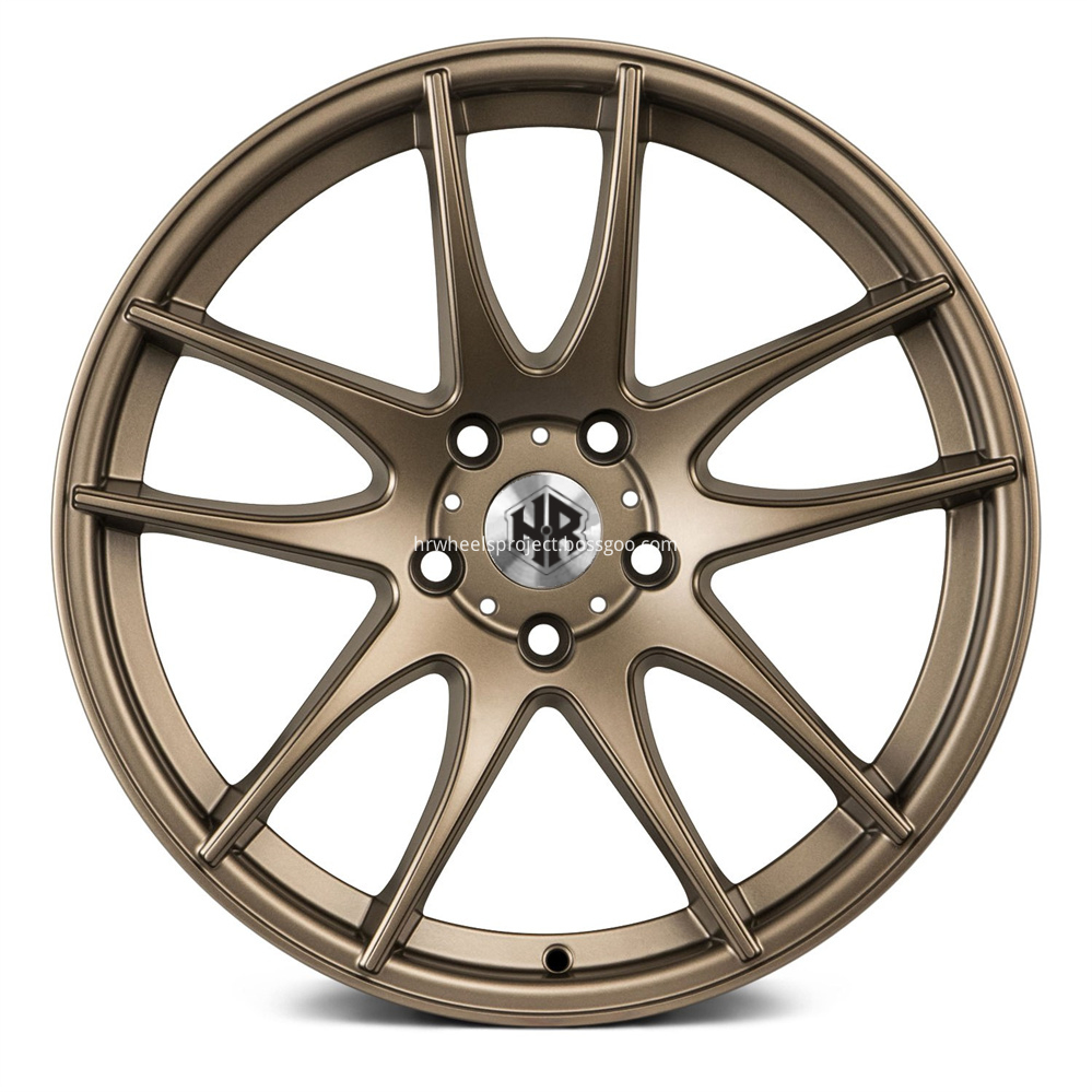 H R Tech Wheels Hr032 Matte Bronze Front