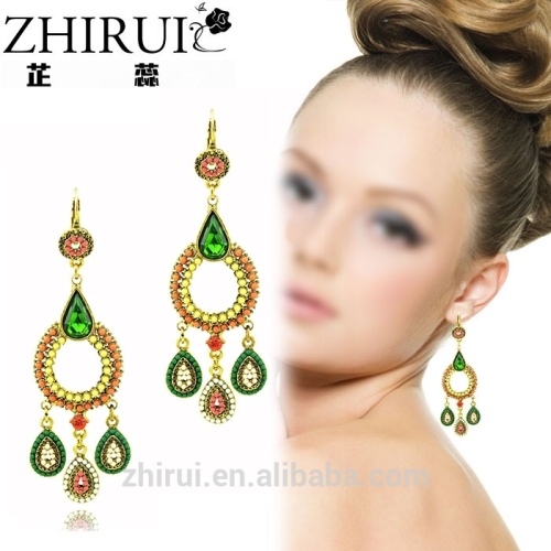 kashmiri beads earrings designs latest fashion turquoise earrings