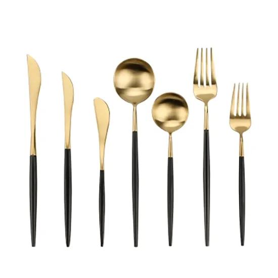 Grade Gold Plated Dinnerware  Stainless Steel Cutlery