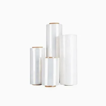 Wrap Stretch Film Transparent Wrapping Packing LLDPE Jumbo Roll Plastic Packing Material