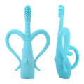 Elephant Baby Cleaning Silicone Toothbrushes Handle Child