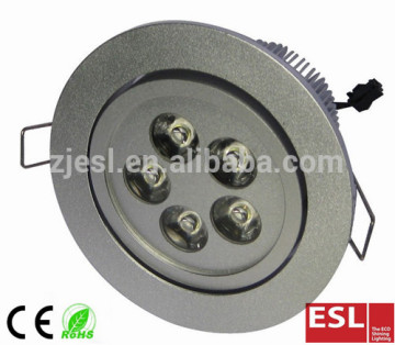 Aluminum Housing Dimmalbe&Fire Proof Optional 5X1W LED ceiling spot light