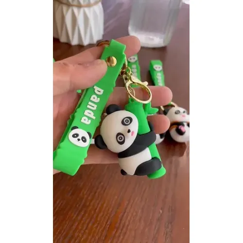 Брелок из мягкого ПВХ с рисунком бамбуковой панды