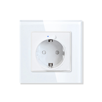 Soket pintar dengan Alexa, Google Home, Tuya, Wi-Fi, dan Fungsi Masa: EU yang dipasang di dinding Mini Smart Smart Sockets