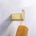 Gold Brass Wall Hanging Towel Holder Cloth Hook