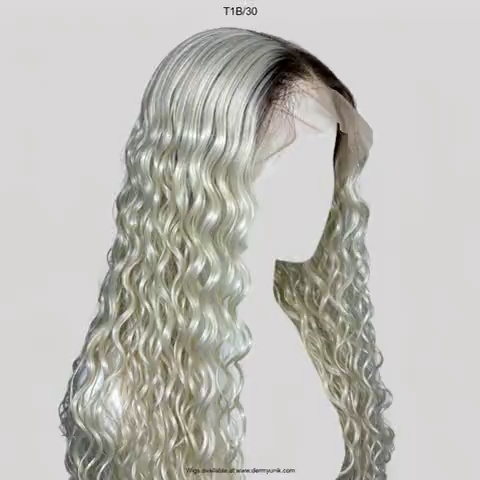 Natural Black Curly Lace Front Wig