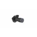 Stainless Steel chromed Body Plastic Handle Water Stop Push Angle Valve with filtration