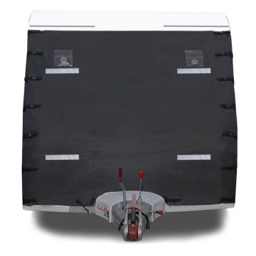 Reflective Caravan Front Towing Cover with 2 LED Lights for RV Motorhome