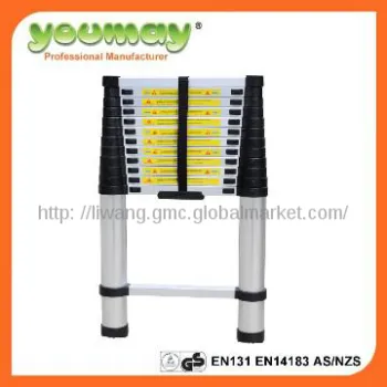 EN131 Aluminum extension ladder 3.8M for 12steps