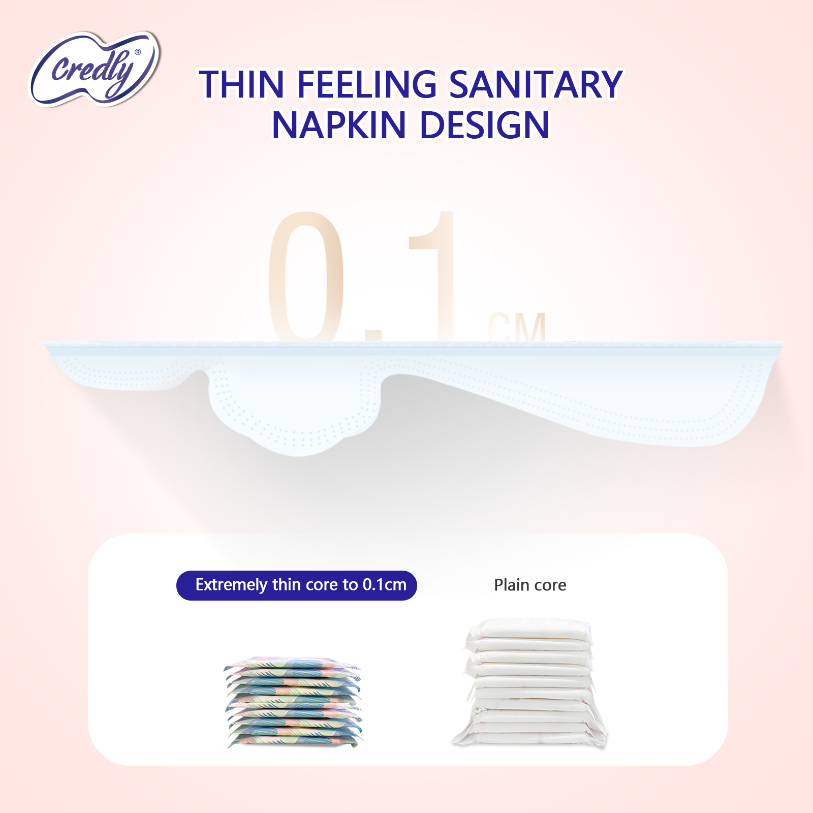 credly Ultra-thin Absorbent Sanitary Pads