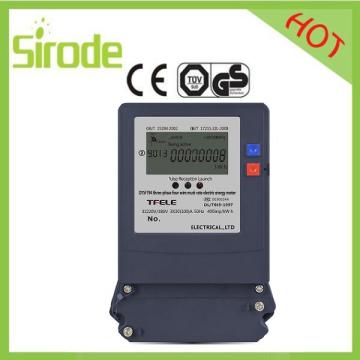 LCD Display AC Watt-Hour Three Phase Multi-Rate Energy Meter