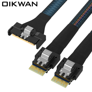 MCIO 8X έως 2*SLIMSAS SFF-8654 4I GEN4 SLIMSAS