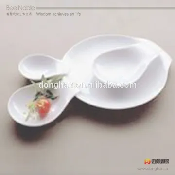 China high quality ceramic white dish for gift