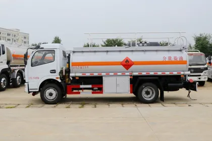 Dongfeng tank truck,oil tanker, 4000 liters truck fuel tank for Indian market