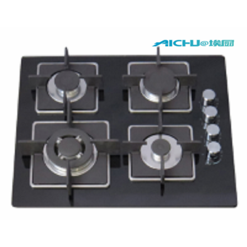 China 4 Burners Built In Tempered Glass Gas Hob Supplier