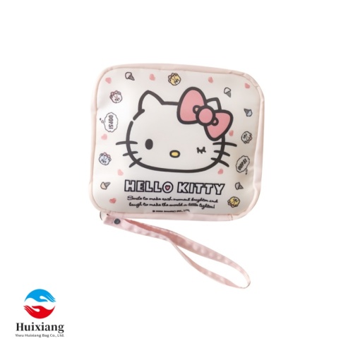 Bolsa de almacenamiento de toallas sanitarias de dibujos animados lindo