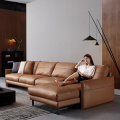 Nordic Italy mengimpor sofa sectional kulit atas