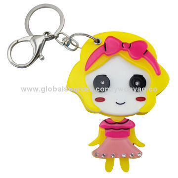 Customized New Fashion Plastic Keychains