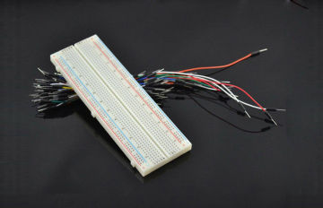 65 Jumper Wires 830 Holes Arduino Breadboard 83mm * 55mm * 9mm