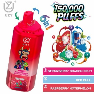 UZY 150K puff 6in1 Vape sekali pakai