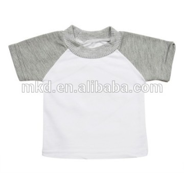 Meikeda Round collar Sublimation baby T-shirt with color sleeve