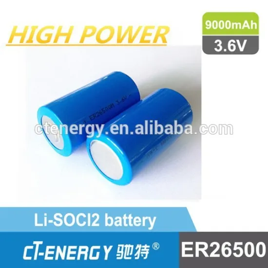 ER1425ER14505 ER17505 ER18505 ER34615 ER26500 battery Green Energy high performance