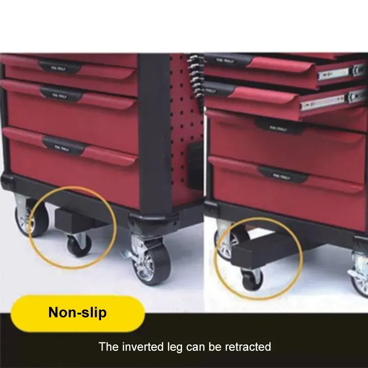 Heavy-Duty Tool Cabinet with Wheels and Handle