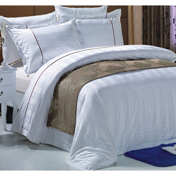 Hotel seprai Linen, 100% katun Jacquard