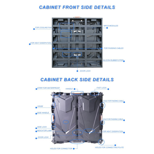 PH8mm 960x960mm Outdoor Stadium Perimeter LED Screen