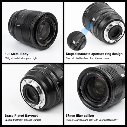 Viltrox 27mm F1.2 Lens: Autofocus APS-C FUJIFILM Camera Compatible