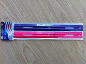 30cm transparent plastic straightedge set