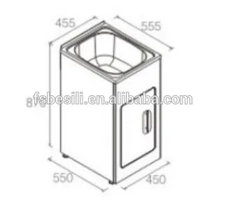 304 stainless steel washing machine cabinet 235L
