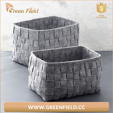 Durable and eco-friendly felt storage basket