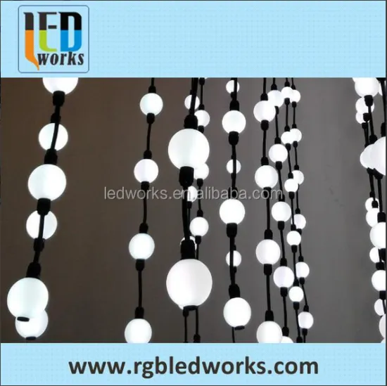 360 Degree LED 3D Ball String and Curtain Lights with DMX RGB Color Sphere