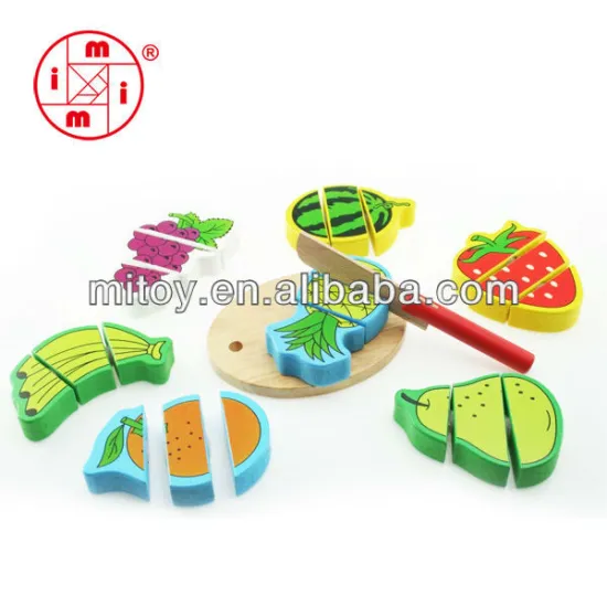 Fruit wooden puzzle toy manufacturer in China