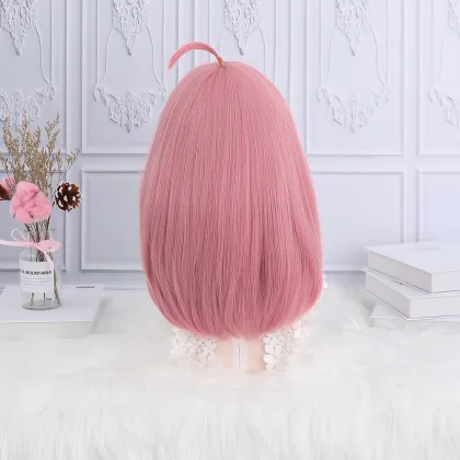 35cm Short Pink Bob Wig for Anya Forger Cosplay - SPY FAMILY Cosplay Wig