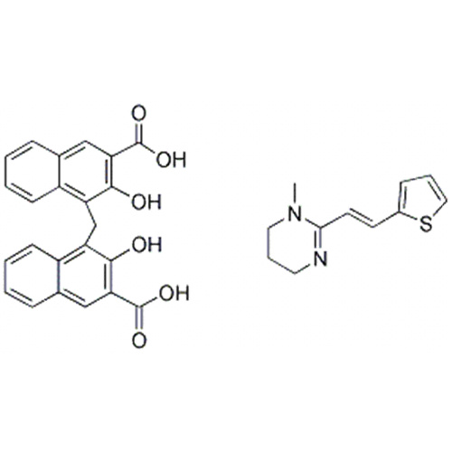 4,4&#39;-méthylènebis [3-hydroxy-, acide 2-naphtalène-carboxylique, compd. avec 1,4,5,6-tétrahydro-1-méthyl-2 - [(1E) -2- (2-thiényl) éthényl] pyrimidine (1: 1) CAS 22204-24-6