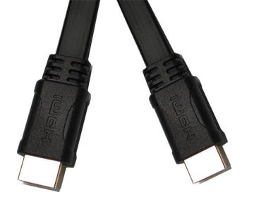 Gold Plated High Speed Flat Hdmi Cable With Ethernet, Custom Cable Assembly For Lcd Stb Dvd And Hdtv
