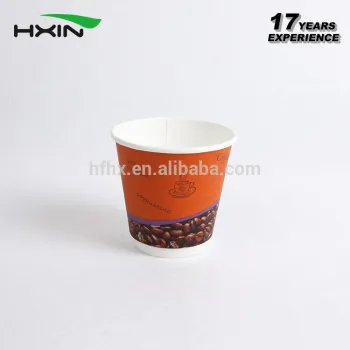 Double wall disposable paper cup with customized logo printed
