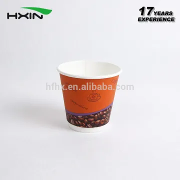 Double wall disposable paper cup with customized logo printed