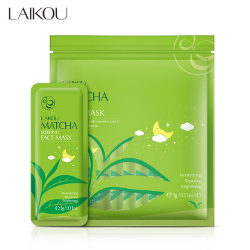 LAIKOU 3g*15 Pcs Matcha Sleeping Facemask