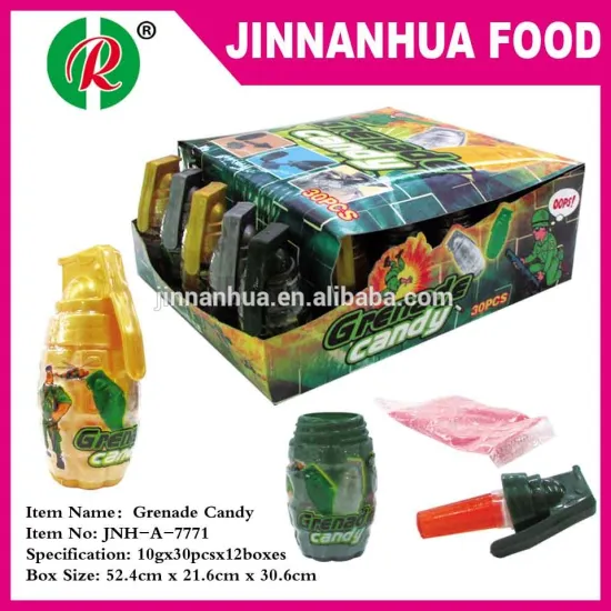 Grenade powder candy