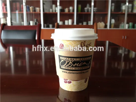 HXIN cardboard coffee cup sleeves paper cup sleeve kraft paper cup holder