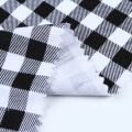 Dżersejowa koszula w kratę Spandex Drukowana tkanina ze sztucznego jedwabiu