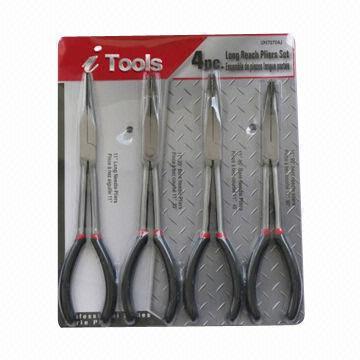 4-piece 11-inch Long Reach Pliers Set