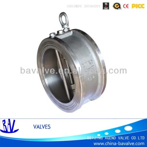 ansi 150 dual plate butterfly wafer check valve