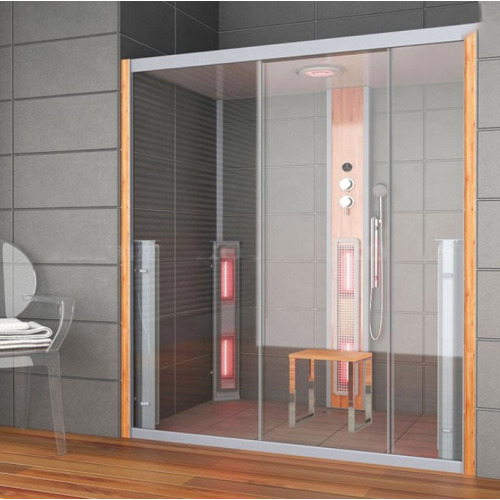 Infrared sauna shower combination shower cabin